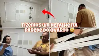 FIZEMOS UM BOISERIE NA PAREDE DA NOSSA SU&Iacute;TE 🤩 | UM DOMINGO COMIGO 🥰 + ATUALIZA&Ccedil;&Atilde;O DO AP |Let&iacute;cia B.