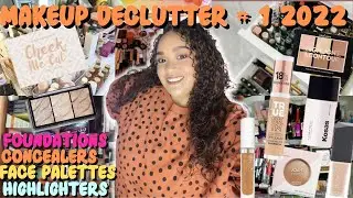 MAKEUP DECLUTTER 2022|DOWNSIZING MY MAKEUP COLLECTION|CHATTY DECLUTTER|TASHA ST JAMES