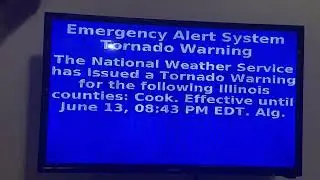 Tornado Warning Sounds:Chicago 06/13/2022