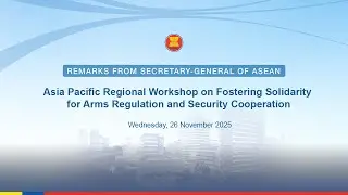 Asia Pacific Regional Workshop on Fostering Solidarity for Arms Regulation and Security Cooperation