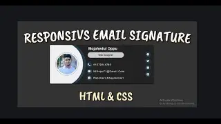 Responsive email signature Using HTML & CSS