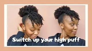 STYLING 4C AWKWARD-LENGTH NATURAL HAIR | SWITCH UP YOUR HIGH PUFF | SOUTH AFRICAN YOUTUBER