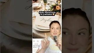 Как сделать карточки рассадки гостей!