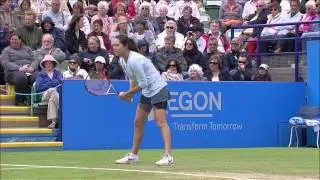 Jamie Hampton's semi-final victory over Denmark's Caroline Wozniacki at the 2013 Aegon International