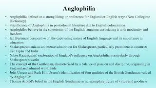 Anglophilia (Postcolonial Studies)