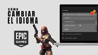 C&oacute;mo CAMBIAR el idioma DESTINY 2 EPIC GAMES - Tutorial 2026