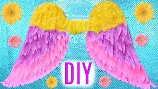 How To Make Bright, Colorful, Ombre Angel Wings