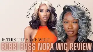 NEW Bobbi Boss Synthetic 13x4 HD Lace Wig Review | MLF257 Nora | ft Divatress | Tan Dotson