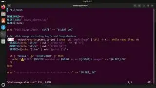Disk Usage Alert System with Bash