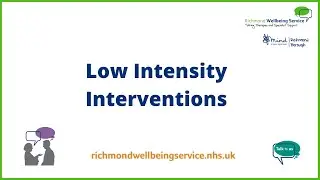 Низкоинтенсивные вмешательства – Richmond Wellbeing Service