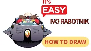HOW TO DRAW DR. EGGMAN (IVO RABOTNIK) EASILY STEP BY STEP