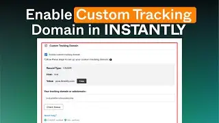 How to Enable Custom Tracking Domain in Instantly (Full Setup Guide 2025)