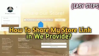 How to Share We Provide Store Link  in My Social Media Account?  || We Provide E-commerce