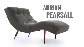 Adrian Pearsall Wave Chaise Lounge at ReVision Furniture