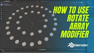 How to use the ROTATION ARRAY MODIFIER In Blender 2.9 | Blender Tutorial