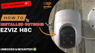 Ezviz H8c Outdoor Installation | Ezviz Wireless Camera Setup #ezviz #cctv #cctvinstallation