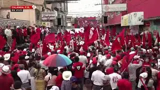 EN VIVO | El pueblo trabajador de Talanga acompaña a su hija, la próxima presidenta Rixi Moncada. 🌺