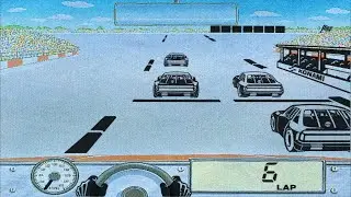 Konami Bill Elliott's NASCAR Racing Handheld (Konami LCD GAME) &copy;1990 - Race 1 - Shortplay