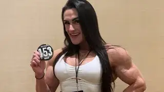 Olympia WPD champ Natalia Coelho before NY Pro