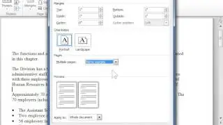 Set Mirror Margins - Word 2010