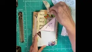 Reverse collage pouch and wrap around folio August swap