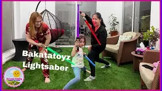 Kids and Adult Light Up Galaxy War Fighter/ Bakatatoyz LightSaber/Fun Kids Video