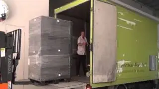 Plastic Pallets - Loading at Simax's Warehouse