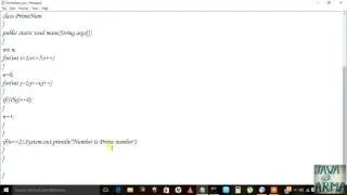 Java program to check whether a number is prime or not