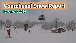 Отчет о снеге в Куршевеле | 10 января 2026 г. | Ле 3 Долины