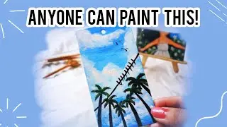 Easy Acrylic Painting for Beginners | Anyone Can Paint This #painting #youtubevideo 