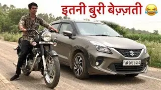 Baleno Insulted by Bullet | DRAG RACE - Baleno 2019 Vs Royal Enfield Standard 350