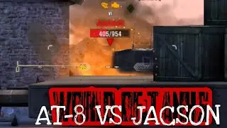 WORLD OF TANKS BLITZ  ✅ AT-8 vs JACKSON.WOT MOBILE GAMEPLAY