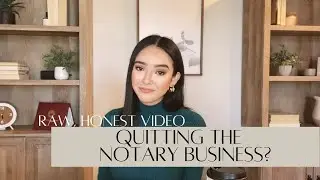 Уходить из нотариального дела? Честное видео 😬