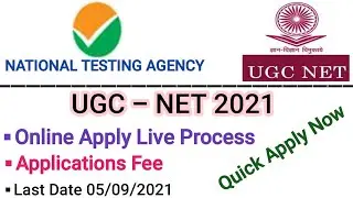 UGC-NET Exam 2021🙏Online Apply Process🙏Full Details🙏Applications Fee OBC SC ST 🙏ugc net 2021