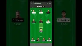 RR Vs DC dream11 fantasy team production T20 IPL cricket#shortvideo