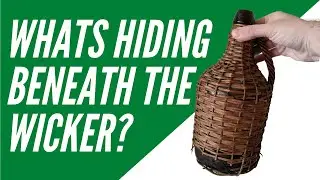 Antique Bottle Reveal, Removing Wicker to See a Pontil Mark?
