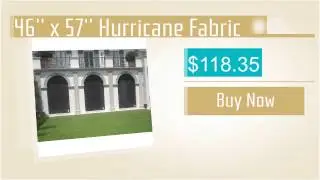 46'' x 57'' Hurricane Fabric