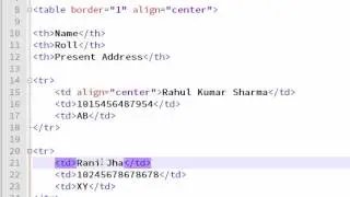 43. How to Align Table Content in HTML (Hindi)