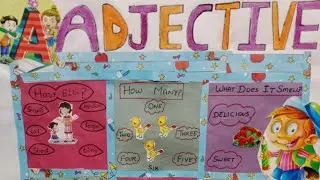 #adjective Chart easy  #adjectivechart Making howtomakeadjectivechart |Adjective Chart with Pictures