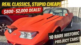 10 Classic Project Cars For Sale Under $2,000! Camaro, mustang, impala & more!