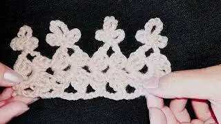 PUNTILLA A CROCHET ,S&Oacute;LO 2 HILERAS