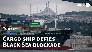 From Ukraine to Istanbul, a cargo ship challenges Russian Black Sea blockade | AFP