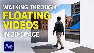 Walking Through Floating Videos in 3D Space &ndash; After Effects Tutorial
