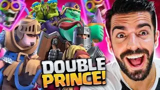 COMBO DE GOBLIN GIGANTE COM DOUBLE PRINCE BAIT NO CLASH ROYALE!