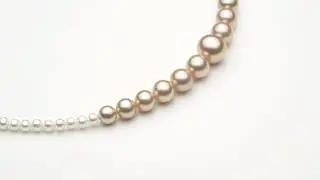 Graduated Champagne Freshwater Necklace