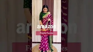 Amazon Festive Sarees #festivesarees #amazonsareehaul #saree #shorts #viralshorts #festivewear