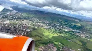 easyJet Airbus A319 Takeoff from Glasgow (GLA) [4K HDR]