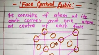 Face Centred Cubic Structure (FCC) || Packing Factor.