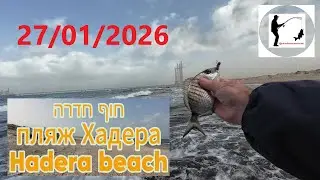 4K 27/01/2026  דיג ללא טענות מיוחדות להצלחה בחדרה  Fishing without any particular claims to success