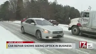 Car repairs seeing uptick in business after snow